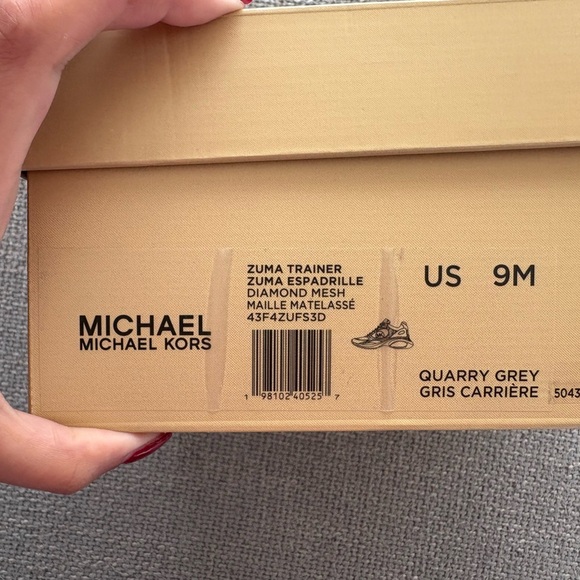 Michael Kors Zuma Snake Embossed Leather Trainer Sneakers Size9( NOT OUTLET ) - Picture 5 of 16